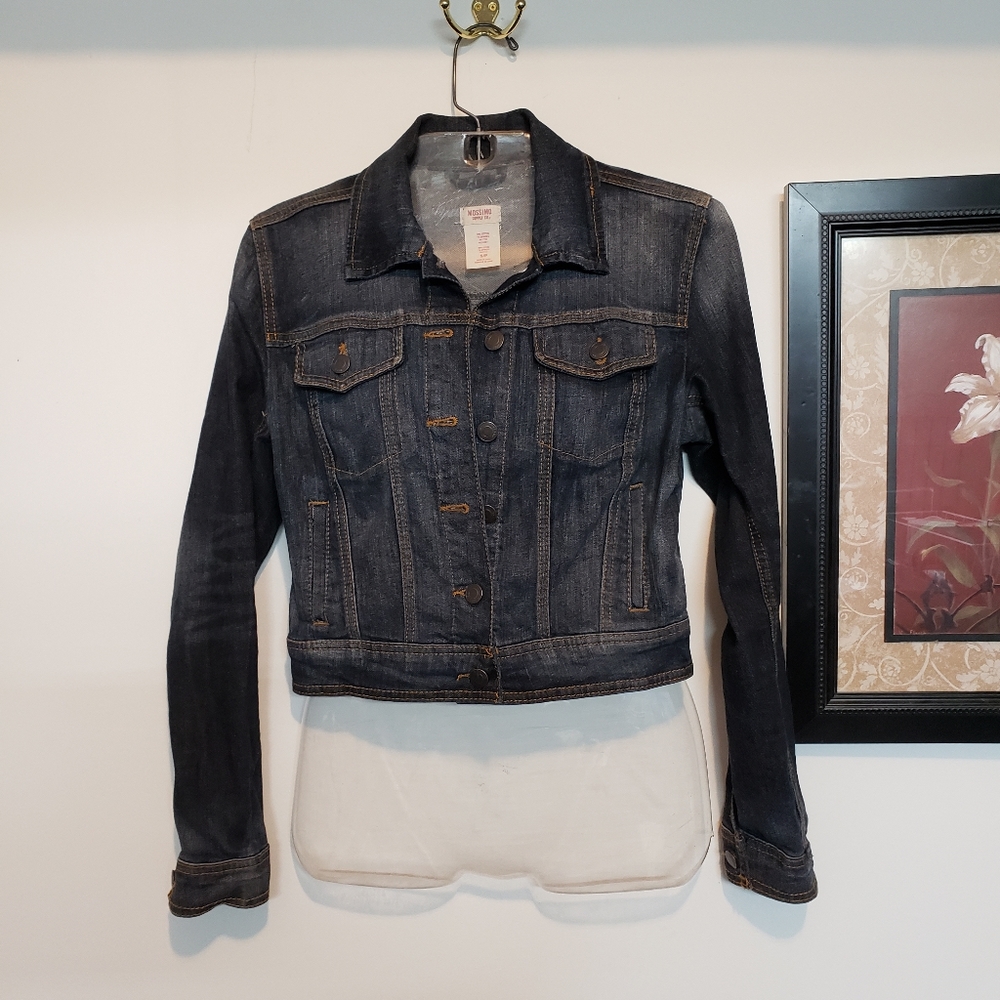 Cropped Denim Jacket Size S/P Mossimo